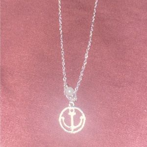Anchor necklace with charm